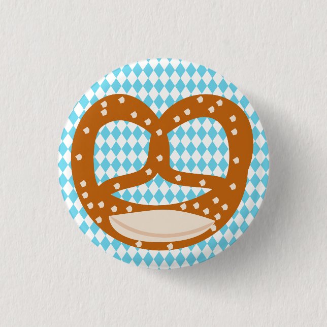 Badge Rond 2,50 Cm Bouton de Corse Bavarois Pretzel (Brezn) (Devant)