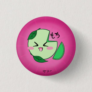 Badge Rond 2,50 Cm Bouton de crème glacée de Mochi de thé vert