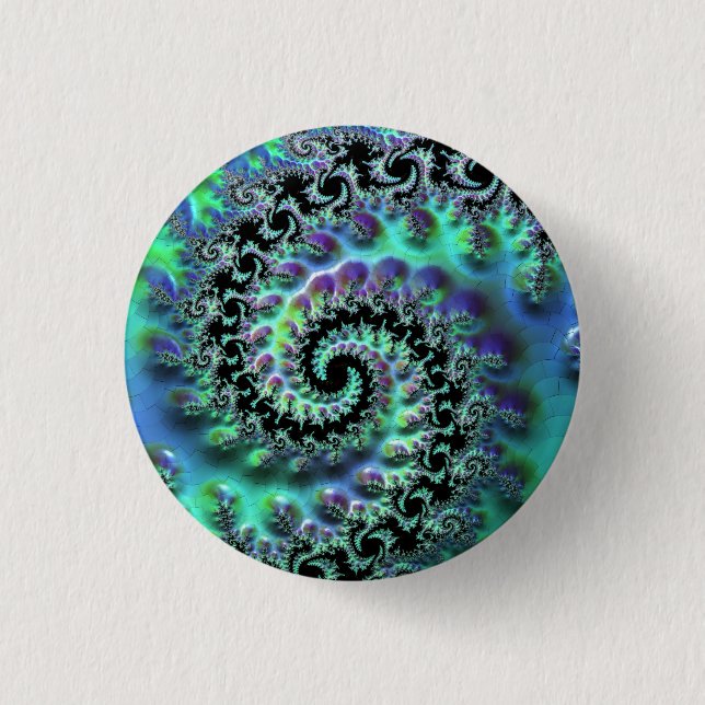 Badge Rond 2,50 Cm Bouton de découverte Mandelbrot (Devant)