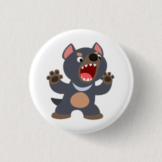 Badge Rond 2,50 Cm Bouton de diable Tasmanie Carton mignon