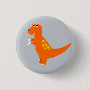 Badge Rond 2,50 Cm Bouton de dinosaure