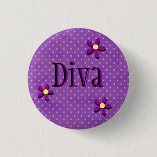 Badge Rond 2,50 Cm Bouton de diva de marguerite