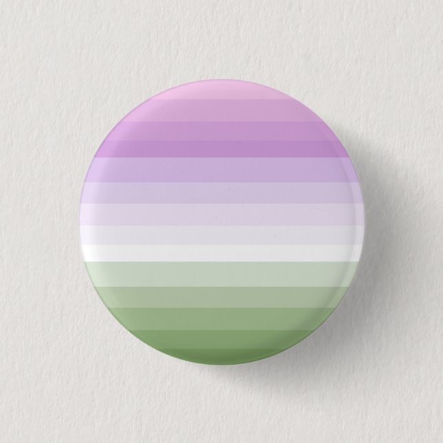Badge Rond 2,50 Cm Bouton de drapeau de fierté de Genderqueer de (Devant)