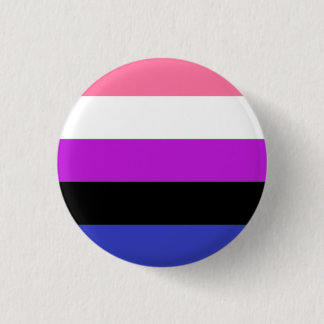 Badge Rond 2,50 Cm Bouton de drapeau de Genderfluid