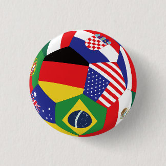Badge Rond 2,50 Cm Bouton de drapeau de la Coupe du monde de football