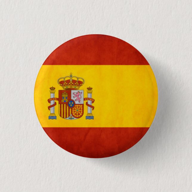 Badge Rond 2,50 Cm Bouton de drapeau de l'Espagne (Devant)