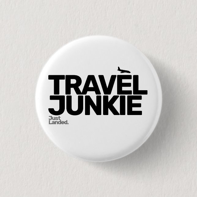Badge Rond 2,50 Cm Bouton de drogué de voyage (Devant)