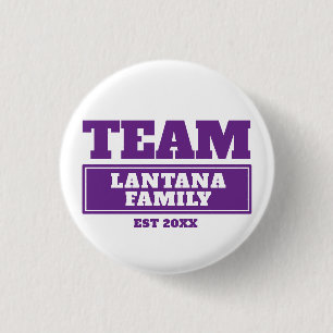 Badge Rond 2,50 Cm Bouton de famille ou d'équipe personnalisé violet