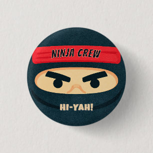 Badge Rond 2,50 Cm Bouton de fête d'anniversaire Ninja Warrior