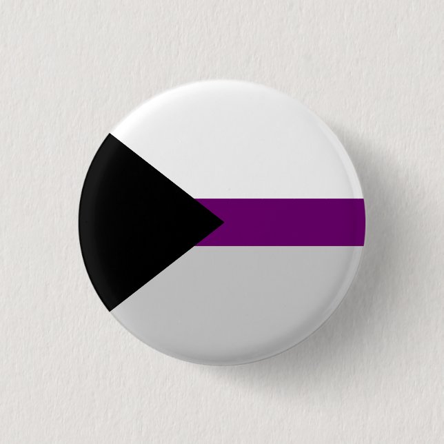 Badge Rond 2,50 Cm Bouton de fierté de Demisexual (Devant)
