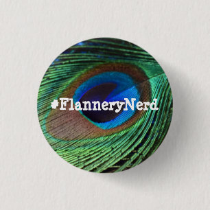 Badge Rond 2,50 Cm Bouton de Flannery O'Connor