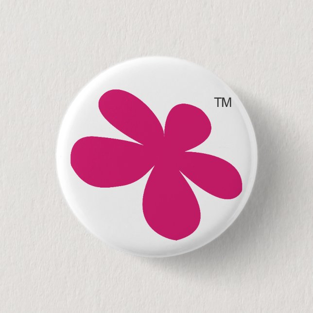 Badge Rond 2,50 Cm Bouton de fleur de Sazbean (Devant)