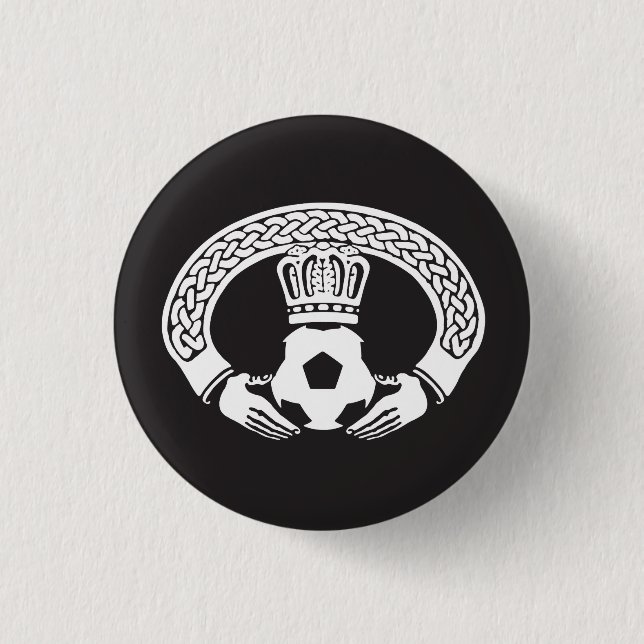 Badge Rond 2,50 Cm Bouton de FOF "Claddagh" Pinback (Devant)