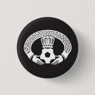Badge Rond 2,50 Cm Bouton de FOF "Claddagh" Pinback