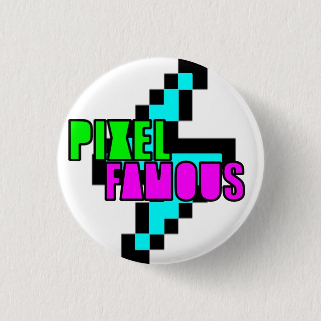 Badge Rond 2,50 Cm Bouton de foudre (Devant)