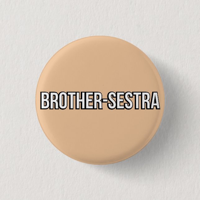 Badge Rond 2,50 Cm Bouton de Frère-Sestra (Devant)