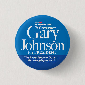 Badge Rond 2,50 Cm Bouton de Gary Johnson