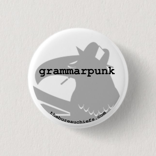 Badge Rond 2,50 Cm Bouton de Grammarpunk 1,25" (Devant)