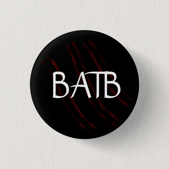 Badge Rond 2,50 Cm Bouton de griffe de BATB (Devant)