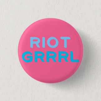 Badge Rond 2,50 Cm Bouton "de Grrrl d'émeute"