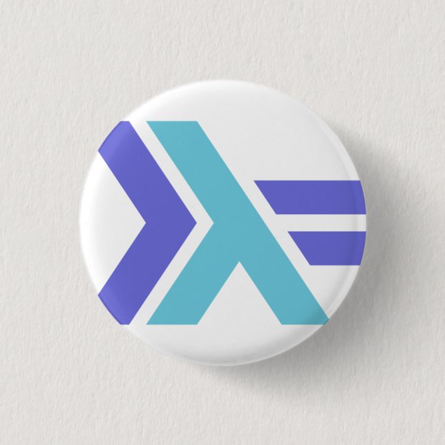 Badge Rond 2,50 Cm Bouton de Haskell (Devant)