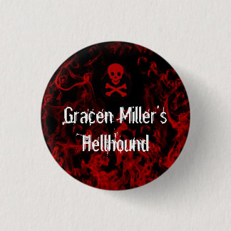 Badge Rond 2,50 Cm Bouton de Hellhound