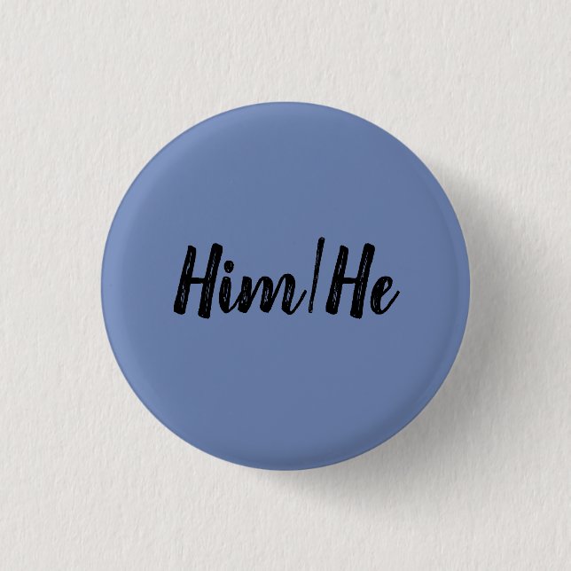 Badge Rond 2,50 Cm Bouton de HIm/He (Devant)