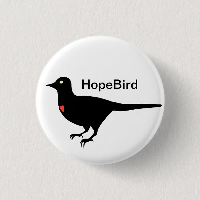 Badge Rond 2,50 Cm Bouton de HopeBird (Devant)