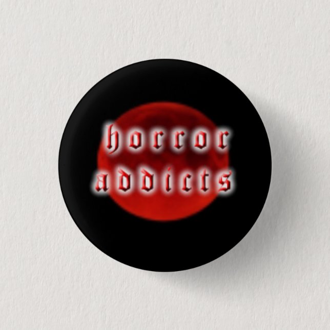 Badge Rond 2,50 Cm bouton de horroraddicts.net (Devant)