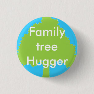 Badge Rond 2,50 Cm Bouton de hugger d'arbre généalogique