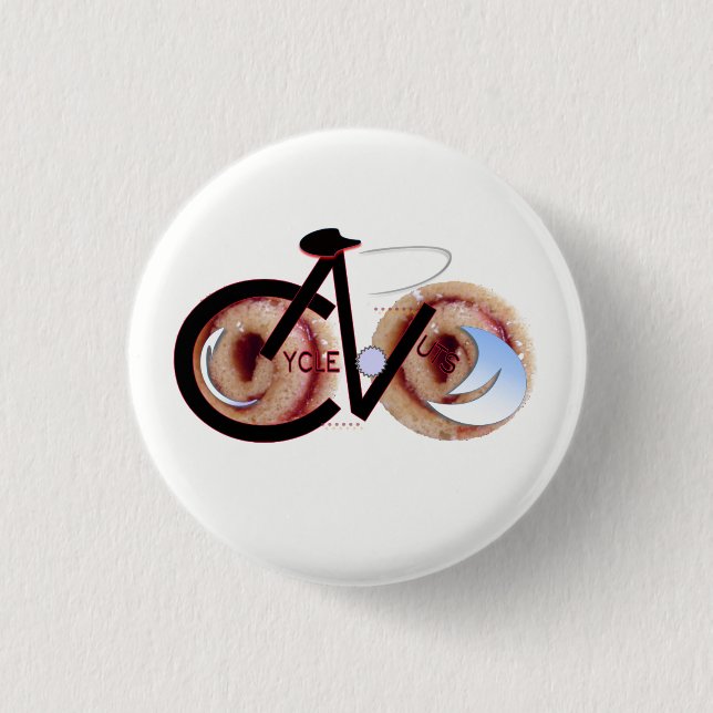Badge Rond 2,50 Cm Bouton de JellyRoll de CycleNuts (Devant)