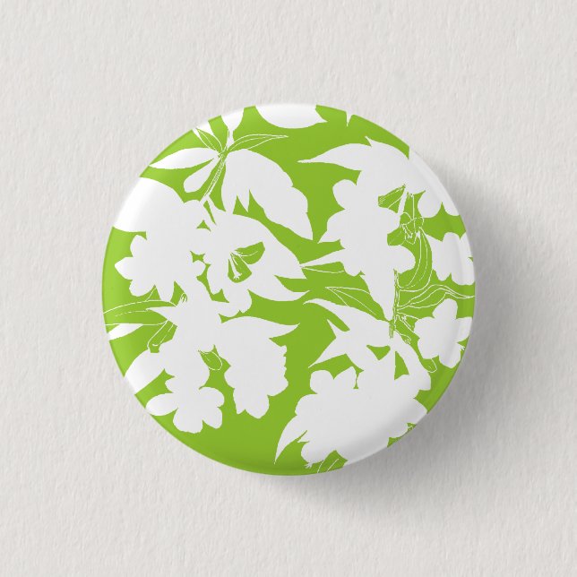 Badge Rond 2,50 Cm Bouton de Jessamine (Devant)