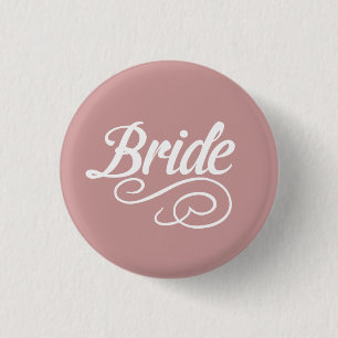 Badge Rond 2,50 Cm Bouton de jeune mariée toute couleur d'arrière -