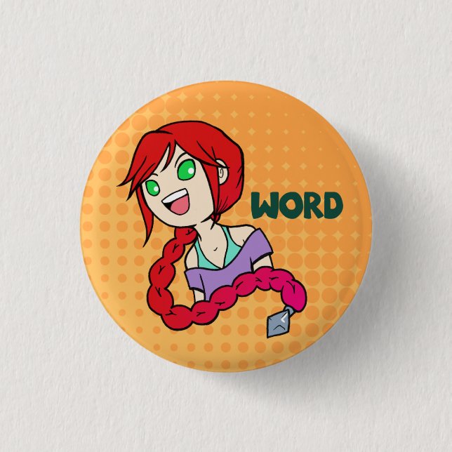 Badge Rond 2,50 Cm Bouton de Jez (Devant)