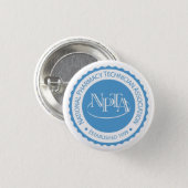 Badge Rond 2,50 Cm Bouton de joint de NPTA (Devant & derrière)