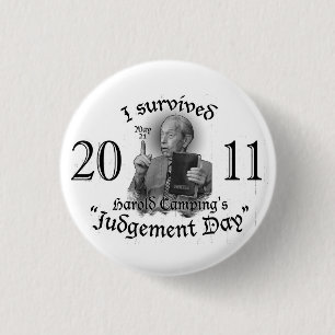 Badge Rond 2,50 Cm Bouton de Jour du jugement dernier