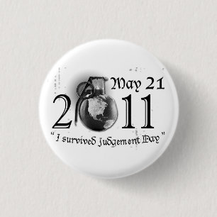 Badge Rond 2,50 Cm Bouton de Jour du jugement dernier