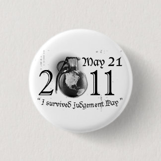 Badge Rond 2,50 Cm Bouton de Jour du jugement dernier