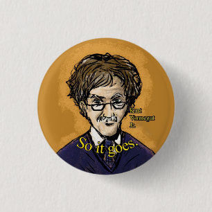 Badge Rond 2,50 Cm Bouton de Jr. de Kurt Vonnegut