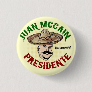 Badge Rond 2,50 Cm Bouton de Juan McCain