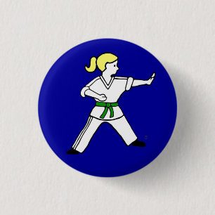 Badge Rond 2,50 Cm Bouton de Karate Kid 12
