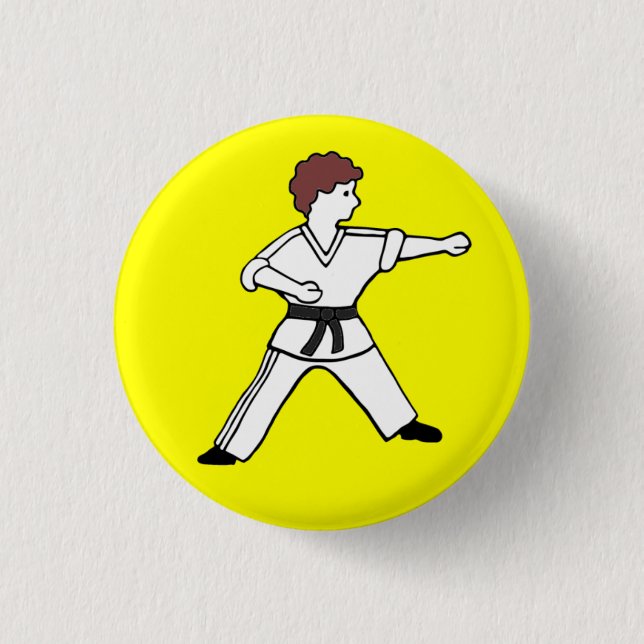 Badge Rond 2,50 Cm Bouton de Karate Kid 15 (Devant)