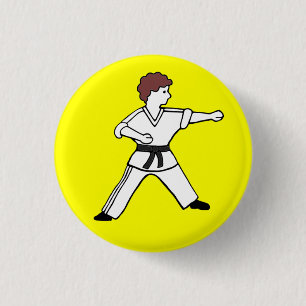 Badge Rond 2,50 Cm Bouton de Karate Kid 15