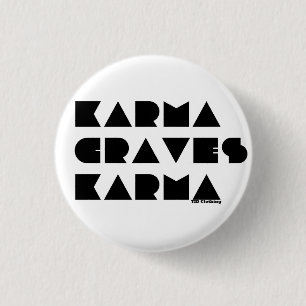 Badge Rond 2,50 Cm Bouton de karma