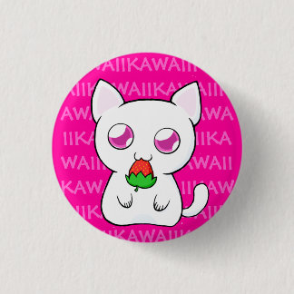 Badge Rond 2,50 Cm Bouton de Kawaii Koneko