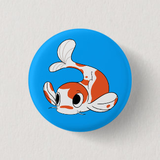 Badge Rond 2,50 Cm Bouton de Koi d'équipe - bleu