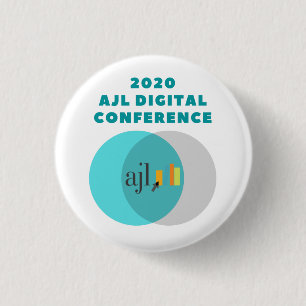 Badge Rond 2,50 Cm Bouton de la conférence numérique AJL 2020