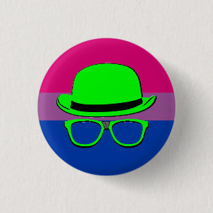 Badge Rond 2,50 Cm Bouton de la fierté Bi de Dork Night