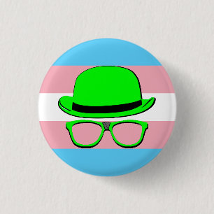 Badge Rond 2,50 Cm Bouton de la fierté trans de la soirée des ringard