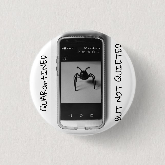 Badge Rond 2,50 Cm Bouton de la fourmi (Devant)